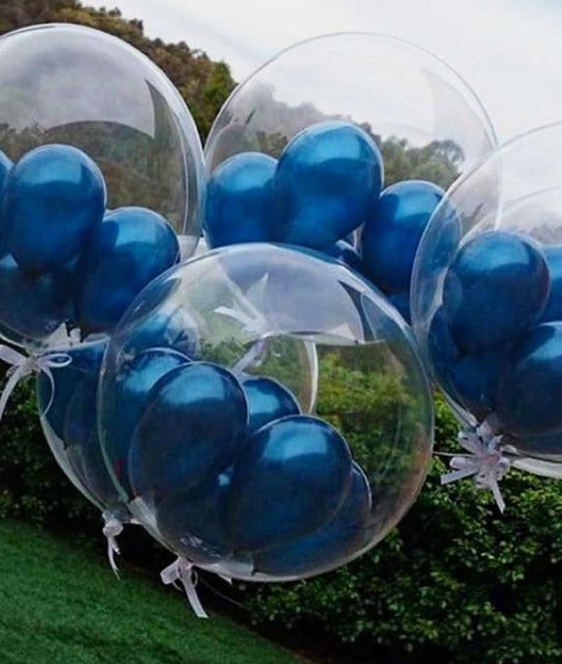 ballon in ballon blauw